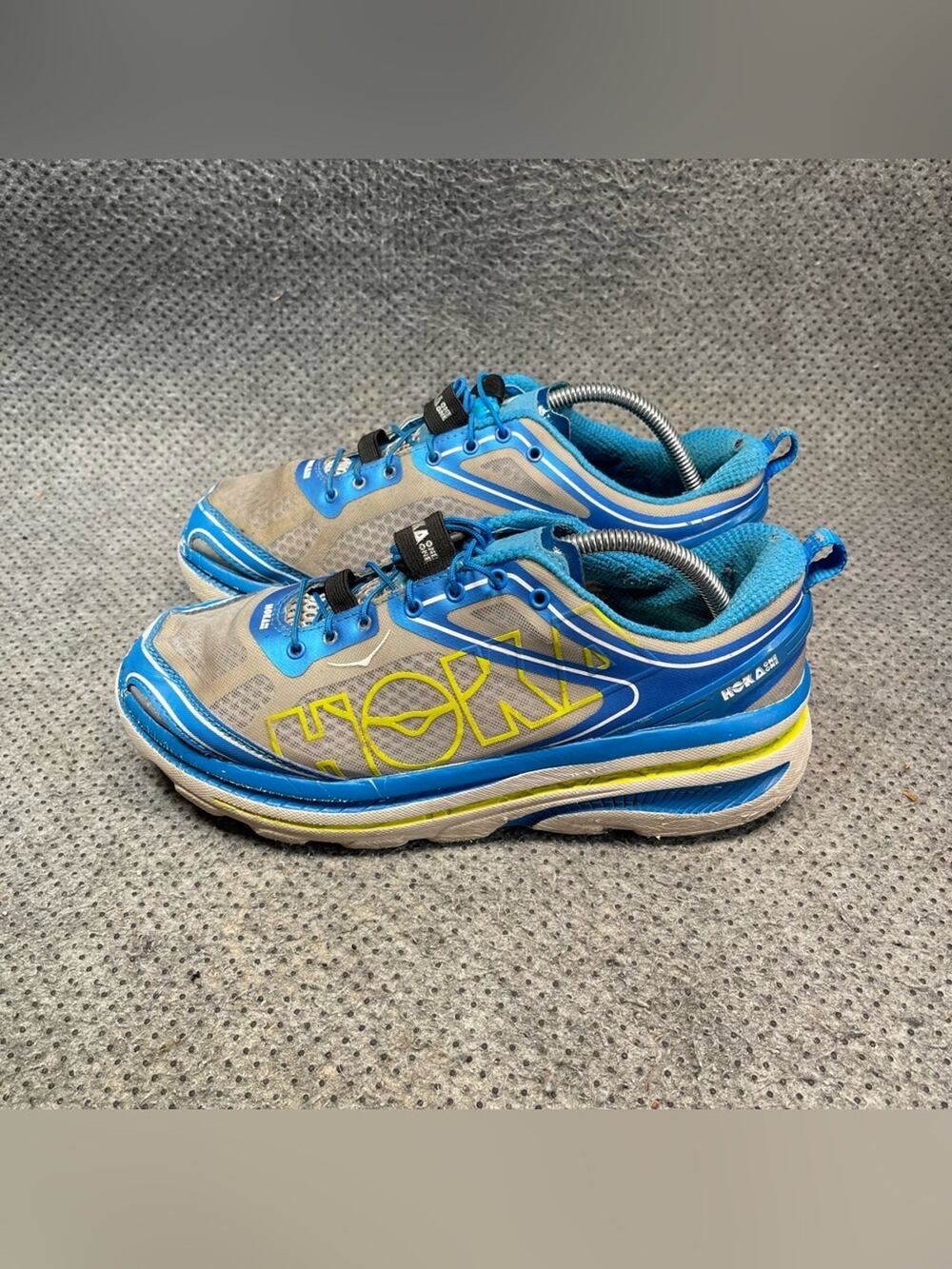 Hoka One One Bondi 3 Blue Running Shoes Size 9.5 Mens
